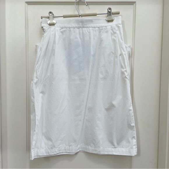French vintage white cotton skirt with pockets - Picture 9 of 15